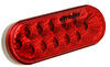 tail lights 6-1/2l x 2-5/16w inch miro-flex led trailer light - stop turn submersible 12 diodes oval red lens