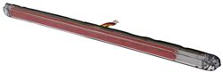 Fusion LED Combination Tail Light Bar for Trailers Over 80" Wide - Submersible - Red/Clear Lens - STL264RB