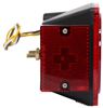 tail lights 5l x 4-1/2w inch led trailer combination light - submersible 7 function 10 diodes red lens driver side