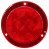 LED Trailer Tail Light w/ Reflex Flange - Stop, Turn, Tail - Submersible - Round - Red Lens Red STL413RFHXB