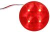 tail lights 4-1/2 inch diameter led trailer light - stop turn submersible 4 diodes round red lens weathertight