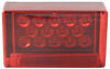 submersible lights 6l x 3-1/2w inch led trailer tail light - 6 function 18 diodes rectangle red lens passenger