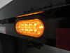 0  tail lights 6-1/2l x 2w inch optronics led trailer turn signal and parking light - submersible 10 diode oval clear lens
