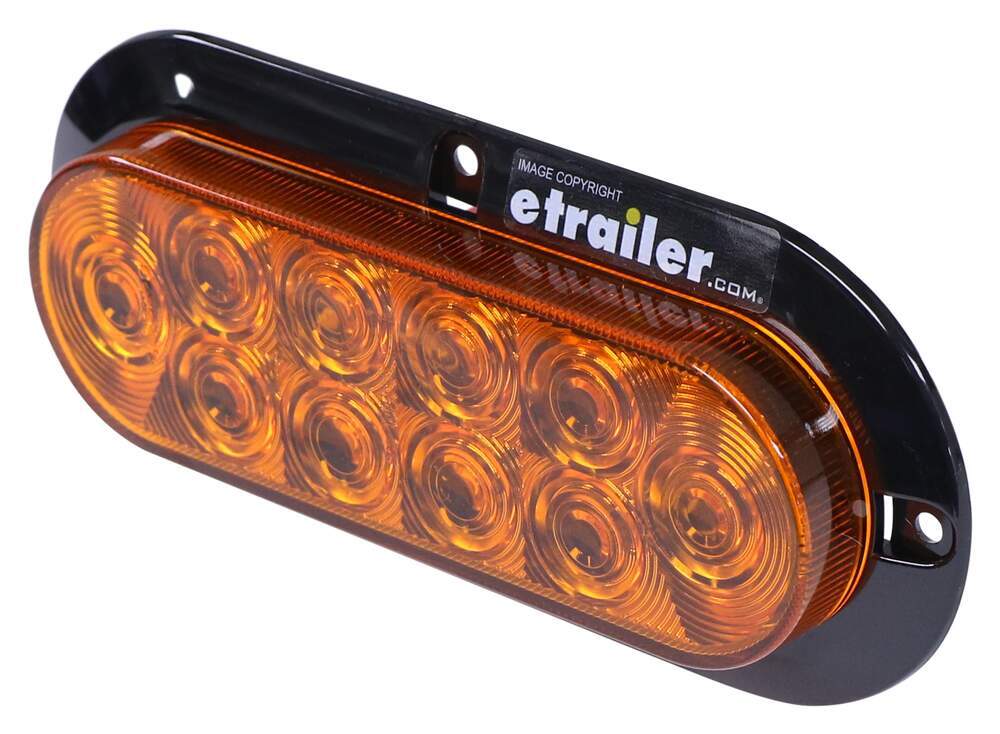 Optronics 1 Amber Camper Trailer Rv Light 6 LED 2 X 4 Surface Mount Clearance Marker 
