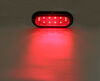 tail lights stop/turn/tail optronics led trailer light - stop turn submersible 10 diode oval red lens