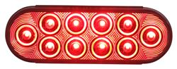 Optronics LED Trailer Tail Light - Stop, Tail, Turn - Submersible - 10 Diodes - Oval - Clear Lens - STL82RCB