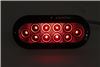 tail lights stop/turn/tail optronics led trailer light - stop turn submersible 10 diode oval clear lens