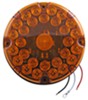 submersible lights 7 inch diameter led transit turn signal and parking light - 31 diodes amber lens