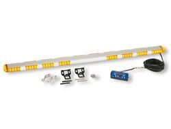 Amber LED Strobe Light Bar - Traffic Control - 11 Flash Patterns - 360 Degree - 56" Long - STR56AAC