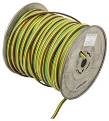 Parallel Multi Conductor Wire - 14 Gauge - Green-Yellow-Brown - per Foot - SWC4332-1