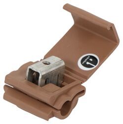 Quick Splices - Self-Stripping Connector - Closed Port - 14-16-18/10-12 Gauge - Brown - Qty 1 - SWC501925-1