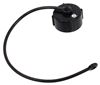 rv sewer replacement inlet cap and strap for valterra waste valve - 3/4 inch thread black