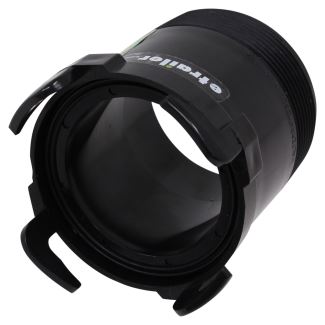 Used Picture for Valterra Rotating Adapter for Rigid RV Sewer Pipe - 3" MPT to 3" Bayonet - Black Plastic