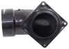 sewer elbows pipe to waste valve valterra rv elbow - 90-degree 3 inch hub x rotating flange