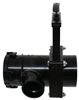 sanitation tee single waste valve - manual valterra rv rotating 3 inch spigot x 1-1/2 hub lug