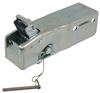 standard coupler dexter zinc-plated leverlock - 2 inch ball 3 channel bolt on 5 000 lbs