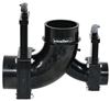 sewer elbow double waste valve - manual