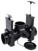 sewer elbow double waste valve - manual