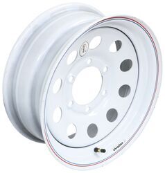 Vesper Steel Modular Trailer Wheel - 15" x 6" Rim - 6 on 5-1/2" - White - TA25FR