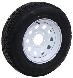 Provider ST205/75R15 Radial Trailer Tire with 15" White Mod Wheel - 6 on 5-1/2 - Load Range D - TA27VR