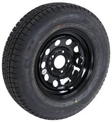 Provider ST205/75R15 Radial Trailer Tire w/ 15" Vesper Black Mod Wheel - 5 on 5 - Load Range C - TA28MR