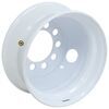 wheel only taskmaster steel dual - 17-1/2 inch x 6-3/4 10 on 8-3/4 6.5 pilot white
