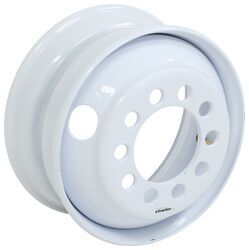 Taskmaster Steel Dual Wheel - 17-1/2" x 6-3/4" - 10 on 8-3/4 - 6.5" Pilot - White - TA29MR