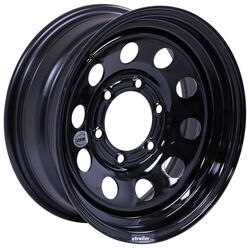 Vesper Steel Modular Trailer Wheel - 15" x 6" Rim - 6 on 5-1/2 - Black - TA32FR