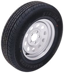 Strider ST205/75R15 Radial Trailer Tire w/ 15" Revolver Silver Mod Wheel - 5 on 4-1/2 - LR D - TA39AR