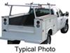 fixed height over the bed thule tracrac utilityrac sliding ladder rack for utility vehicles - 17 inch short 1 250 lbs
