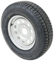 Provider ST205/75R15 Radial Trailer Tire w/ 15" Vesper Silver Mod Wheel - 5 on 5 - LR C - TA43ZR