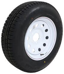 Provider ST205/75R15 Radial Trailer Tire w/ 15" White Vesper Mod Wheel - 5 on 4-1/2 - LRD - TA46MR