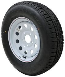 Provider ST205/75R15 Radial Trailer Tire w/ 15" Vesper White Mod Wheel - 5 on 5 - Load Range C - TA55RR