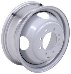 Vesper Steel Dual Trailer Wheel - 16" x 6" - 8 on 6-1/2 - 4.77" Pilot - Silver - TA56FR