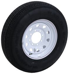 Diamondback ST235/80R16 Radial Trailer Tire w/ 16" Vesper White Spoke Wheel - 8 on 6-1/2 - LRE - TA64GR