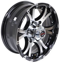 Aluminum Viking Series Valhalla Trailer Wheel - 15" x 6" - 6 on 5-1/2 - Silver Spoke - TA65ZR