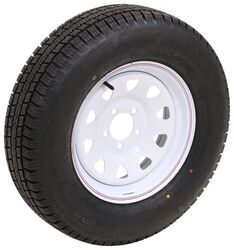 Provider ST205/75R15 Radial Trailer Tire w 15" White Spoke Wheel - 5 on 4-1/2 - Load Range C - TA67VR