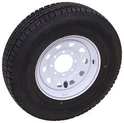 Provider ST235/80R16 Radial Trailer Tire w/ 16" White Vesper Spoke Wheel - 8 on 6-1/2 - LRE - TA83MR