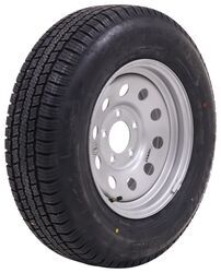 Provider ST205/75R15 Radial Trailer Tire with 15" Vesper Silver Mod Wheel - 5 on 5 - LRD - TA93MR