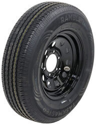 Rambler ST225/75R15 Radial Trailer Tire w/ 15" Vesper Black Mod Wheel - 6 on 5-1/2 - LR E - TA98GR