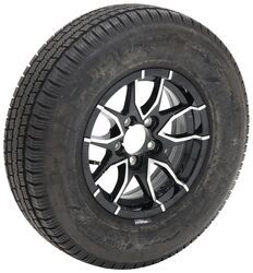 Taskmaster Provider ST215/75R14 Radial Tire with Black Machined County Line Wheel - 5 on 4-1/2 - TA99XR