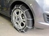 2014 ford fiesta  tire chains on road or off titan chain low profile - ladder pattern twist links manual tensioning 1 pair