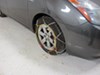 2007 toyota prius  tire chains on road only titan chain snow - diamond pattern square link assisted tensioning 1 pair