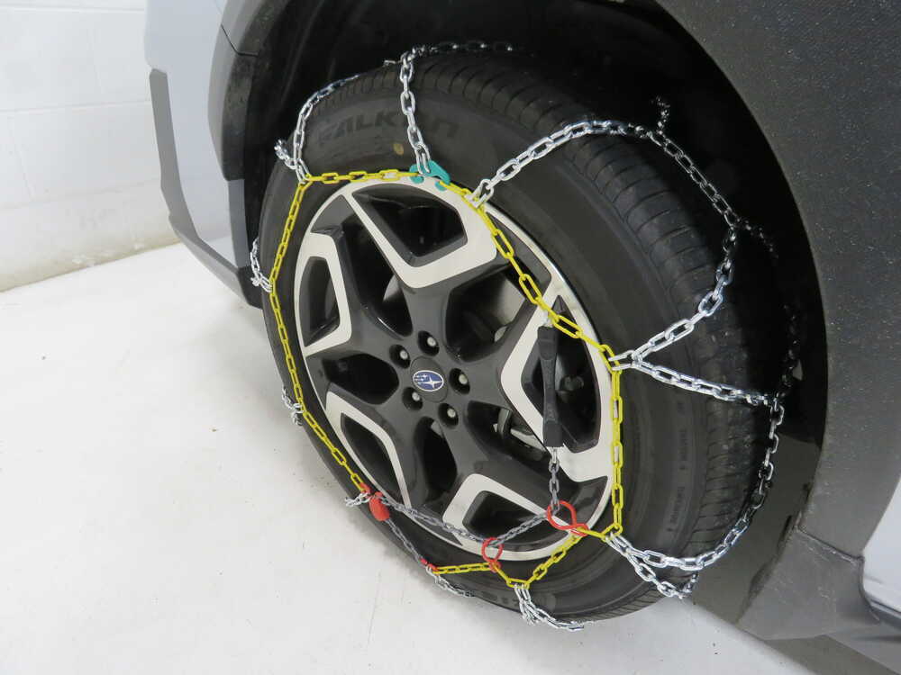 2019 Subaru Crosstrek Titan Chain Snow Tire Chains Diamond Pattern Square Link Assisted