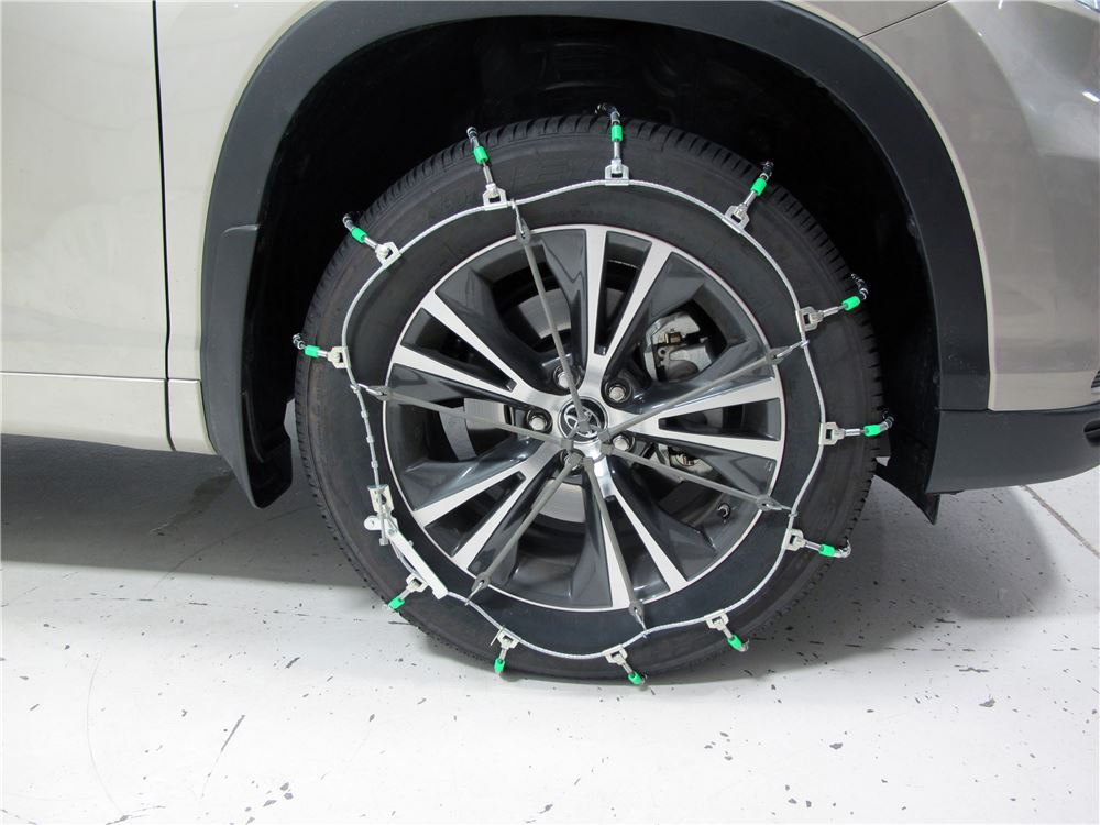 2017 Toyota Highlander Titan Chain Cable Tire Chain Ladder Pattern