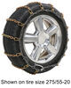 tire chains on road only titan chain alloy snow w/ cams - ladder pattern square link 1 pair