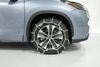 2023 toyota highlander  tire chains on road only titan chain w/ cams - ladder pattern twist link assisted tensioning 1 pair