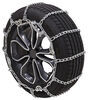 tire chains steel twist link titan chain w/ cams - ladder pattern assisted tensioning 1 pair