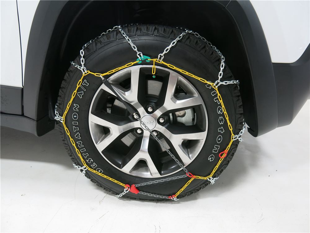 2017 Jeep Cherokee Titan Chain Alloy Snow Tire Chains - Diamond Pattern ...