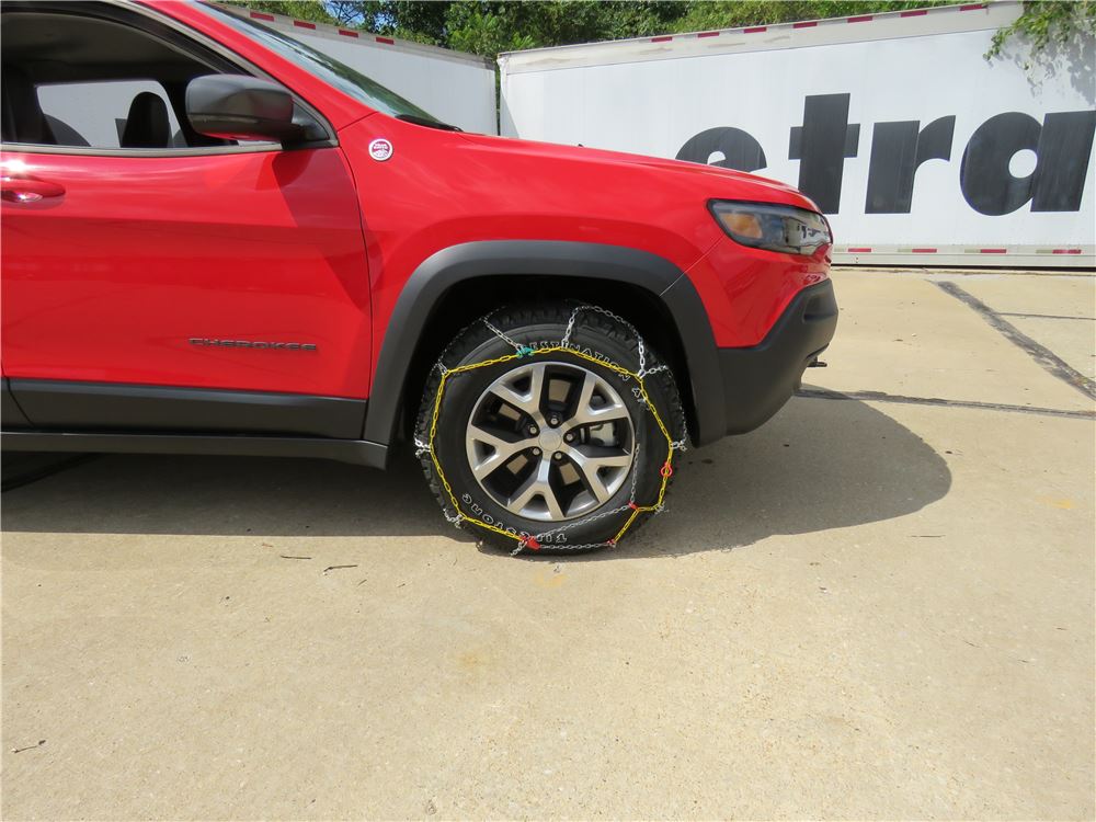 2018 Jeep Cherokee Titan Chain Alloy Snow Tire Chains Diamond Pattern